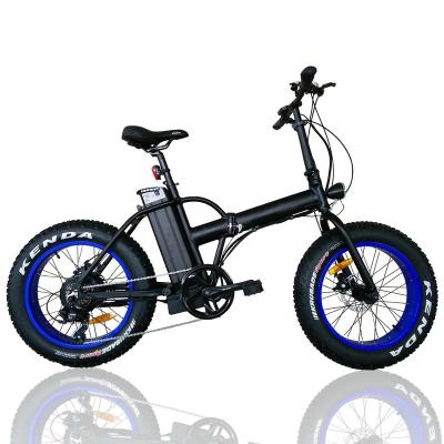 China Aluminum Alloy Folding Ebike With Fat Tire 20 Inch Folded Electric Bike With High Capacity Battery for sale