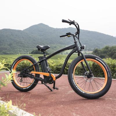 China Beach Long Range Fast Speed ​​Electric Assisted Bike Fat Cruiser Multifunctional Electric Bike for sale