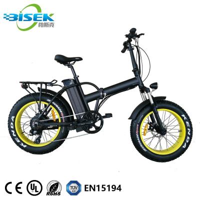 China BISEK CYCLE Aluminum Alloy 48V Samsung Fat Tire Electric Bike Lithium Battery Mini Sand Cruiser Bike for sale