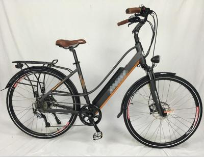 China 2018 New Aluminum Alloy City Style Bike Model Electric Bicycle With Rear Hub Motor For Germany for sale