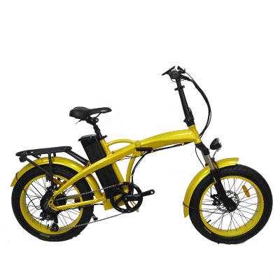 China 2020 Aluminum Alloy Fat Bike Folding Bike 500w Fat Tire Foldable Electric Bicycle for sale