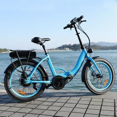 China BAFANG Aluminum Alloy Drive Ultra 48V 1000W Torque Motor Lady Mid Drive Folding Fat Tire Electric Bike for sale