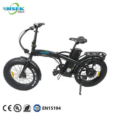 China Aluminum Alloy Green Power Electric Bicycle China Made Folding Electric Bike 48V 750W Fat Tire EBike From BISEK for sale