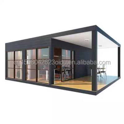 China Modern 20ft Blow Down Sandwich Panel Portable Prefab Luxury Living Prefab Affordable Container Modular Home for sale