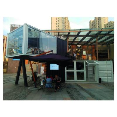 China Modern Luxury 20ft Guard Box Office Container Room Sales Booth Cafe Bar for sale