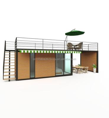 China 40FT Container Room Sales Booth Coffee Guard Modern Luxury 20ft Box Office Bar Manufacturer for sale