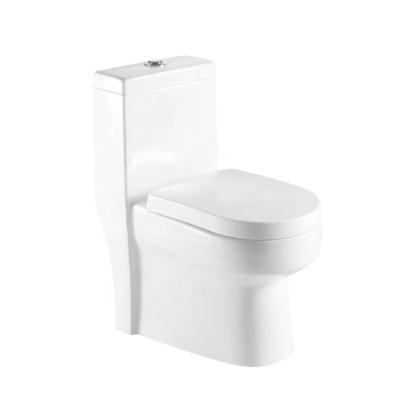 China Gx1017 Double-Flow Porcelain Siphonic Strap 300Mm Floor Mounted Toilet WC One Piece Lavatory Flush Western Models With Price Toilet for sale