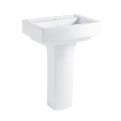 China GX2715 Contemporary Floor Mount Bathroom Sanitary Ware Ceramic Cheap Hand Sink With Pedestal for sale