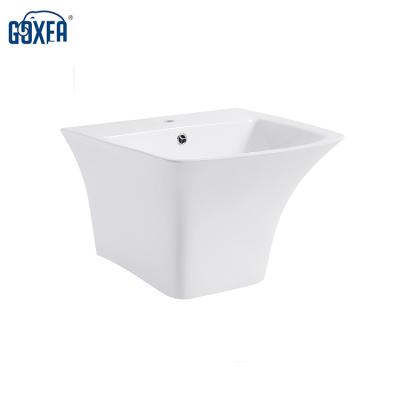 China GX2904 Modern Hotel Washroom Ceramic Wall Hung Wash Basin for sale