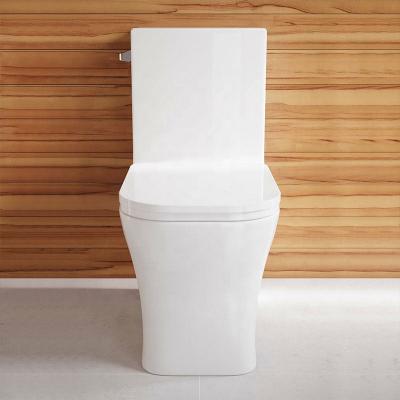 China Double-flush color Amarillo inodoro toilet water closet bathroom customize western style ceramic one-piece flush plumbing unit for sale