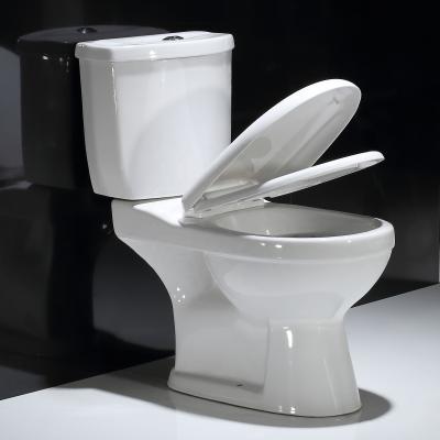 China Double-Flow Sanitary Ware Ceramic Toilet Two Piece Toilet for sale