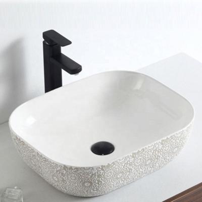 China Modern Bathroom Antique Round Bath Small Size Ceramic Vanity Furniture Lavabo Colorful Hand Wash Basin for sale