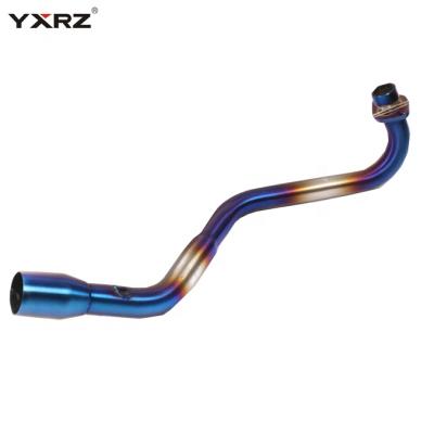 China Universal Stainless Steel Full System Modified Front Middle Link Connect MSX125 Motorcycle Exhaust Pipe for sale