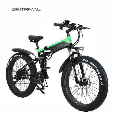 China Big Power Fat Ride 26*4.0 750W 1000W Fat Tire Mountain E Bike Electric Snow Bike Electric Bicycle With CE for sale