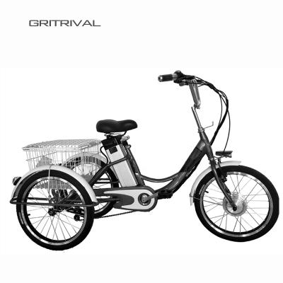 China Ride 24 Inch 250W Carry Cargo Electric Bicycle Removable Lithium Battery Lead Acid Cargo Charging Tricycle Bike Adult CKD For Sale for sale