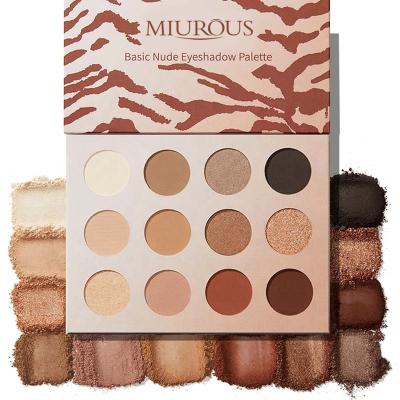 China Cheap Long Lasting Warm Logo Eyeshadow Glitter Base Nude Palettes Waterproof Korean Custom Eyeshadow Palette Makeup for sale