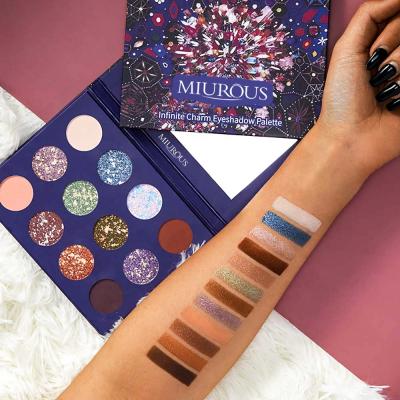 China Halloween Waterproof Wholesale Makeup Glitter Eyeshadow Palette Natural Pigmented Infinite Shiny Kit High For Best Quality Private Label for sale