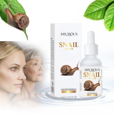 China Skin Revitalizer LOW MOQ Advanced Skin Care Hyaluronic Acid Wrinkle Anti Firming Repairing Collagen Snail Serum For Face for sale