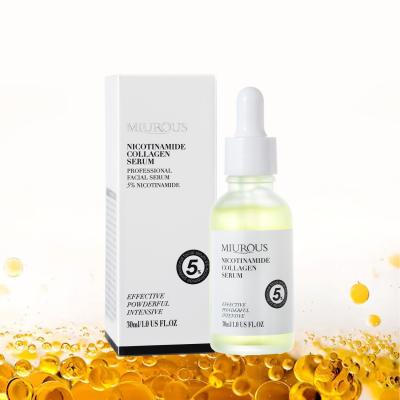 China Korean Natural Skin Revitalizer OEM Nicotinamide Moisturizing Serum Arbutin Peel Even Tone Face Whitening Ampoule Serum For Black Skin for sale