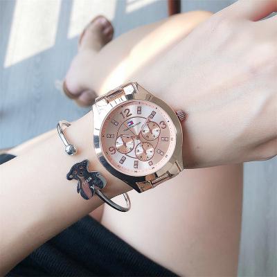 China Auto Date shipping free watch reloj de lujo para hombre unisex stainless steel watch Creative sport women luxury Six needles brand watches for sale