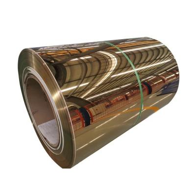 China Decoiling Hot Rolled Coil stainless steel coil sheet 304 natural or gold or rose gold color for sale