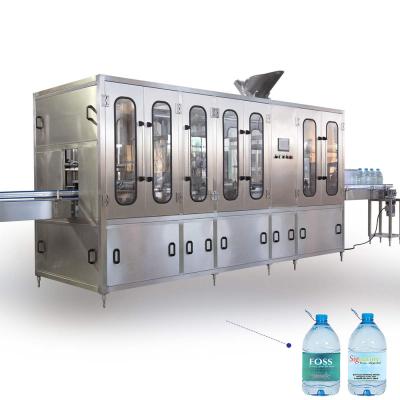 China Linear Type Ore Water Filling Machine Wash Food Filling Capping 3 In 1 for sale