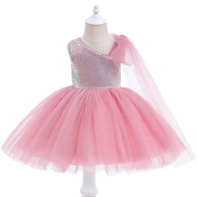 China new Princess Frocks For Girls Gauze Sequins Pompous Dress Anti-wrinkle Girl's Performance Skirt for sale