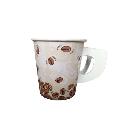 China Hot Sale Disposable Custom Printed Disposable Paper Cup Tea Cup Eco Friendly Paper Cup With Handle for sale