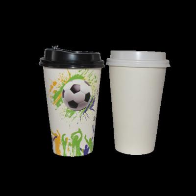 China Disposable Premium Wallpaper Cup and Best Price 12oz 16oz 22oz Single Double Double Cold Drinks With Lid for sale