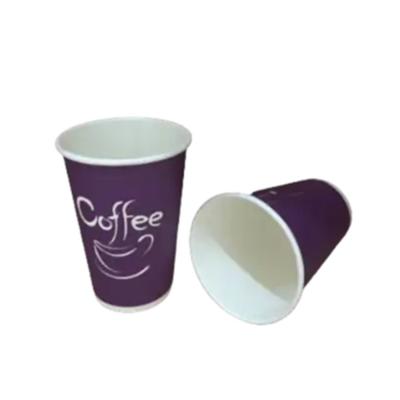 China Eco Friendly Disposable Disposable Paper Cup 8oz 9oz 10oz 12oz Custom Cup Logo Printing Disposable for sale