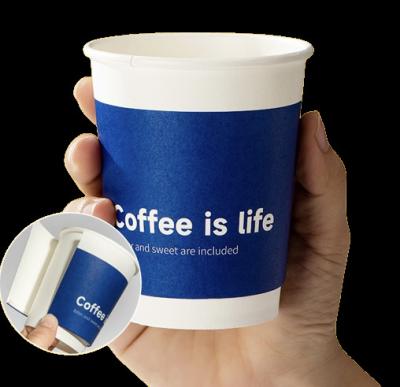 China Disposable Custom Paper Coffee Cups Disposable, Double Wall Coffee Paper Cups With Lids, Disposable Cups Disposable Coffee Cups With Lids for sale