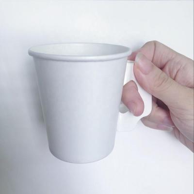 China Hot Sale Recyclable Custom Printed 7oz Paper Cup Tea Cup Disposable Eco Friendly Paper Cup With Handle for sale