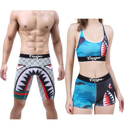 China QUICK DRY 2021 Wholesale Custom Trendy Women gym shorts Two Pieces And Short Set For Women 2 piece woman fashion shorts for sale