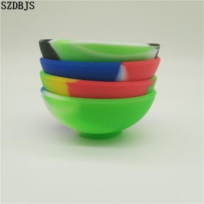 China Colorful Storage Bowl Colorful Smoking Accessories Dry Herb Silicone Bowl for Tobacco Storage Bowl for sale