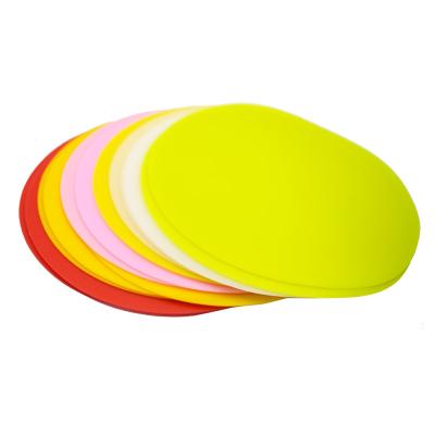 China 14.5cm Circle Non Slip Craft Silicone Pad Mat Stocked Custom Small Silicone Work Mat for sale