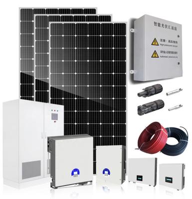 China Complete Set All-in-one Solar Electricity Production System Rooftop Home Power Supply Off-grid Photovoltaic Inverter Home Energy Storage for sale