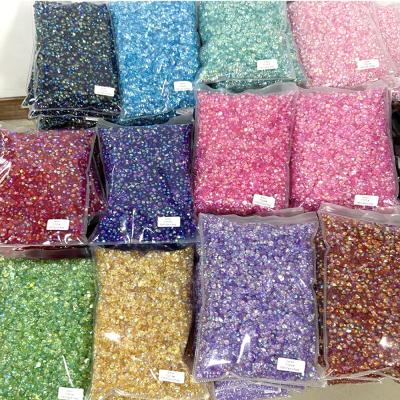 China Gems 6mm Round Flatback Crystal Stones Transparent ab Jelly Resin Rhinestone from Flatback XULIN Wholesale 2mm 3mm 4mm 5mm Strass for sale