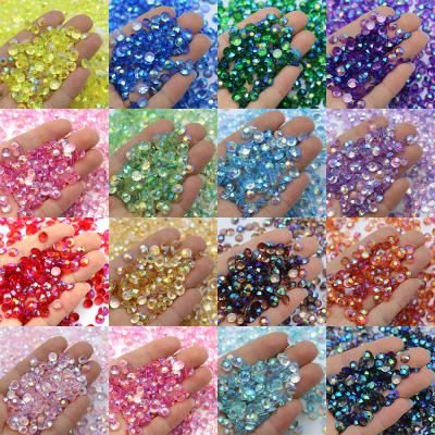 China Wholesale New Jelly 16Kinds ab Flatback XULIN 2021 2mm-6mm Transparent Color Bottom Resin Rhinestone Flatback With DIY DIY Jewelry for sale