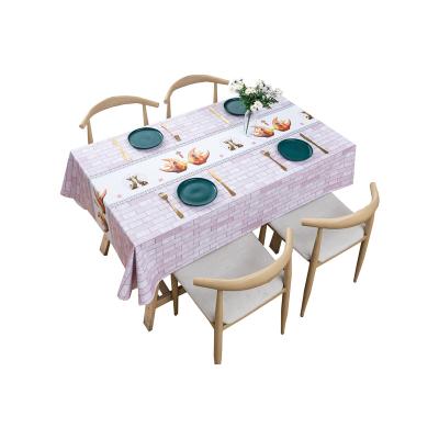 China Waterproof Modern Design Waterproof Wholesale Tablecloth Table Cloth for sale