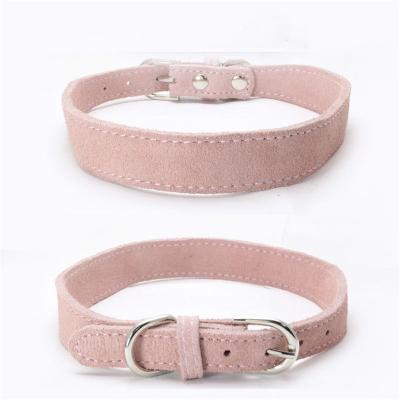 China Hello Drop Shipping Selected Drop Shipping Suede Material Pet Collar High End Adjustable Pet Collar DETACHED for sale