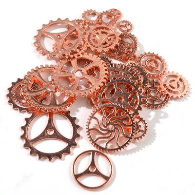 China Available DM113 Resin Filler Copper Metal Steampunk Gears For DIY Accessories Crafts Stick Resin Mold Jewelry Making for sale