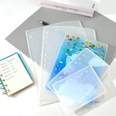 China DM072 A5 A6 A7 B5 Viable Notebook Cover Notepad Casting Mirror Mold Resin Epoxy Top For DIY Craft Making for sale