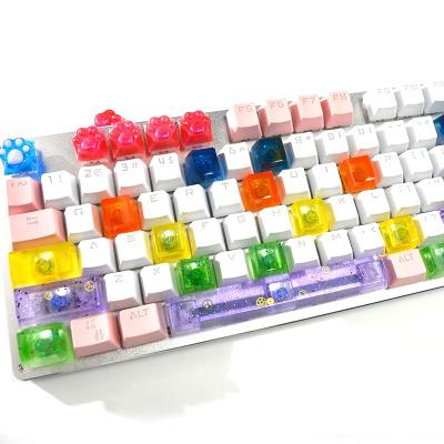 China Viable Mechanical DIY Keyboard Gaming Keycap Cat Claw Shape Computer Keyboard Silicone Mold For Resin Epoxy for sale