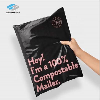 China Hot Selling Biodegradable Adhesive / Eco-Friendly / Strong Poly Waterproof Padded Mailers 100% Compostable Poly Mailer Aesthetic Apparel for sale