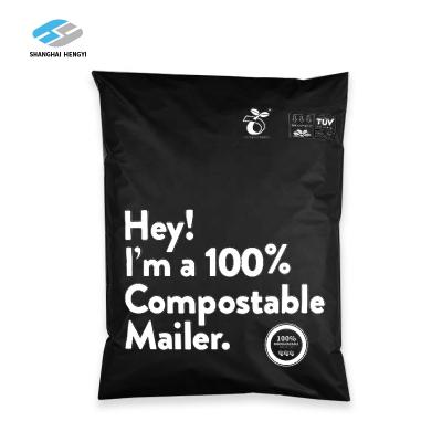 China Logo Print 100% Poly Messenger Strong Poly Mailer Bag Custom Black Packaging Adhesive / Eco-friendly / Waterproof Small Mailer for sale