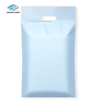 China Free Sample Strong Adhesive / Eco-friendly / Waterproof Packaging Packaging Bags For Spices Lip Gloss 12*15.5inch Poly Mailer Bags With Handle Ready To Ship for sale