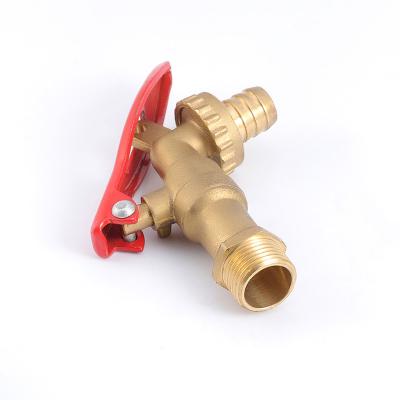 China Factory Price Pn16 Dn15 Water Bibcock General Brass Lever-Handle Faucet Brass Ball Chrome Plated Bibcock for sale