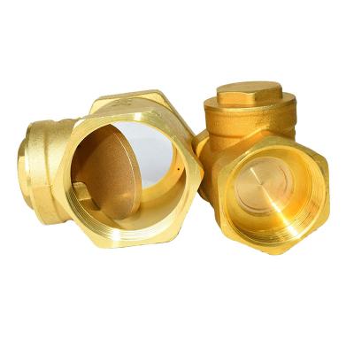 China Factory Supply One General Way Non Return Water Valve Brass Check Valve 1/2