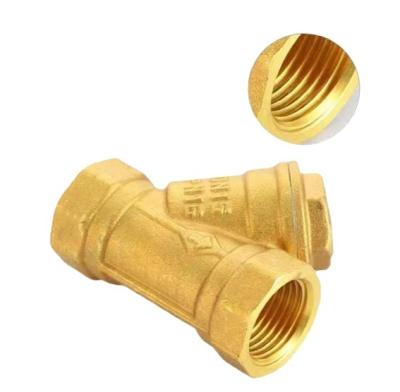 China Y general high quality 1/2 type filter brass strainer