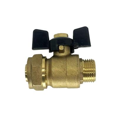 China General Valves Factory Professional Manufacturers Forged Press Connection Brass Ball Valve For Pipe Connection for sale